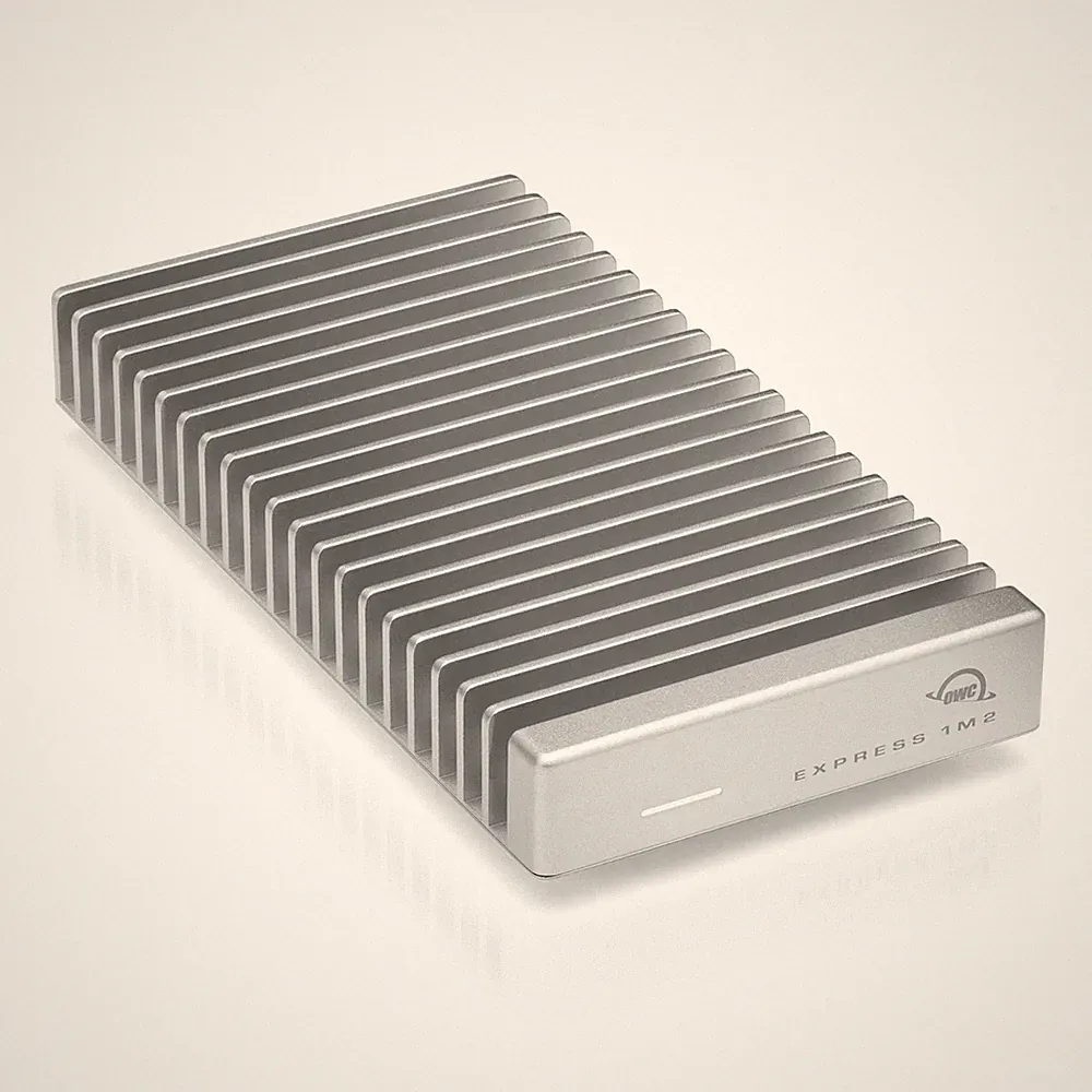 OWC Express 1M2 Portable NVMe SSD USB4 Enclosure, Aluminum Heat Sink