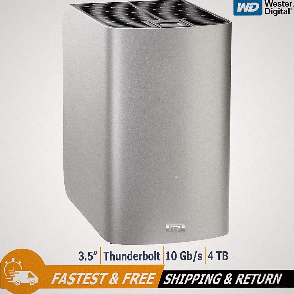 WD My Book 4TB RAID Thunderbolt Duo Dual-Drive External Hard Drive WDBUSK0040JSL